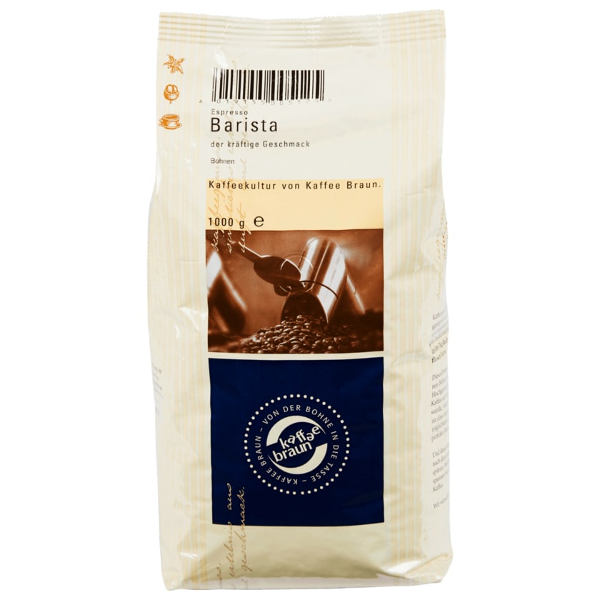 Kaffee Braun Espresso Barista 1000g